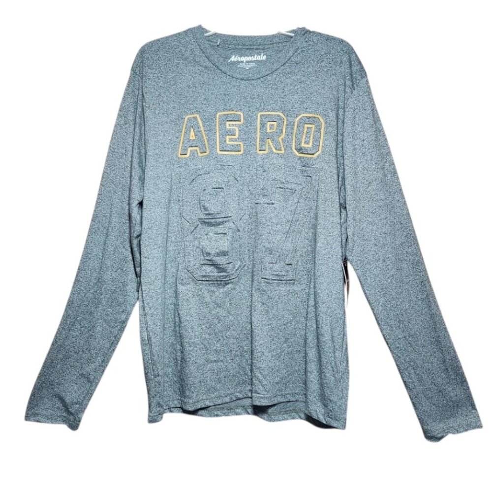 NEW Aeropostale Size XL Extra Large Long Sleeve Shirt Casual Gray NWT New